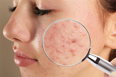 Acne skin condition